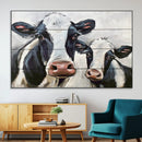 Vintage Baby and Mom Cattle Wall Art Canvas Print by MyGreatCanvas | Canvas Wall Art Prints | Photo Prints & Wall Decor