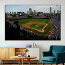 Chicago Cubs Baseball Team Print - Wrigley Field Stadium