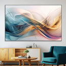 Abstract Flowing Colors Wall Art Canvas Print