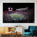 Ben Hill Griffin Stadium Night Game Triple Canvas Wall Art -