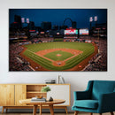 St. Louis Cardinals Baseball Team Print - Busch Stadium Wall by MyGreatCanvas | Canvas Wall Art Prints | Photo Prints & Wall Decor