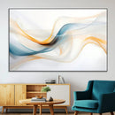 Decorative Turquoise Abstract Wave Wall Art Canvas Print by MyGreatCanvas | Canvas Wall Art Prints | Photo Prints & Wall Decor