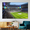 Tottenham Hotspur Stadium Canvas Print, Match Day Triple