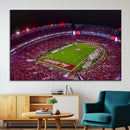 Bryant-Denny Stadium Night Game Triple Canvas Wall Art - by MyGreatCanvas | Canvas Wall Art Prints | Photo Prints & Wall Decor