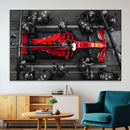 Ferrari Pit Stop Canvas Wall Art – Precision and Speed