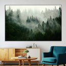 Misty Forest Wall Art – Tranquil Green Woodland Canvas by MyGreatCanvas | Canvas Wall Art Prints | Photo Prints & Wall Decor
