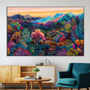 Colorful Abstract Landscape Wall Art Print Canvas - Vibrant