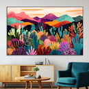 Abstract Kusama Print - Landscape Canvas Wall Art Print -