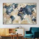 World Map Canvas Print – Framed Wall Art for Couples, by MyGreatCanvas | Canvas Wall Art Prints | Photo Prints & Wall Decor