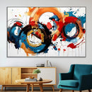 Abstract Wall Art, Rings Wall Art Canvas Print