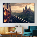 Harry Castle Wall Art Canvas Print, Wizard School Wall Art