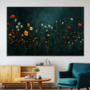 Framed Wildflower Field Wall Art, Framed Vintage Botanical