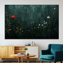 Wildflower Field Framed Wall Art, Vintage Botanical