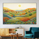 YAYOI KUSAMA Wall Art - Colorful Dot Art Landscape Canvas,