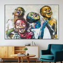Shai Yossef Style Canvas Art - Joyful African Black Kids