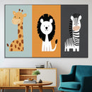Boho Jungle Animal Nursery Wall Art Prints – Safari Decor