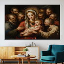 Religious Canvas Wall Art Print - Madonna and Child with by MyGreatCanvas | Canvas Wall Art Prints | Photo Prints & Wall Decor