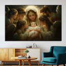 Mary Jesus Canvas Wall Art Print - Madonna and Child with