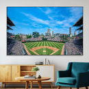 Wrigley Field Chicago Cubs Panoramic Art Multi-Piece Canvas