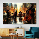 Jazz Wall Art Canvas Print – Colorful Musical Instrument