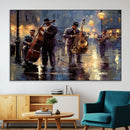Afro Abstract Jazz Music Wall Art Canvas Print – Colorful