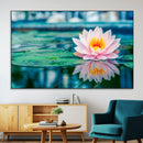 Lotus Flower Wall Art Canvas Print, Water Lily Large Wall