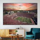Indiana Memorial Stadium Wall Art Canvas Print, Framed