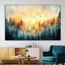 Abstract Forest Wall Art Print- Serene Nature Canvas Print by MyGreatCanvas | Canvas Wall Art Prints | Photo Prints & Wall Decor