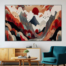 Abstract Mountain Wall Art Canvas Print – Vibrant Stylized by MyGreatCanvas | Canvas Wall Art Prints | Photo Prints & Wall Decor