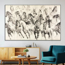 Abstract Horse Wall Art Canvas Print – Framed Horse Sketch by MyGreatCanvas | Canvas Wall Art Prints | Photo Prints & Wall Decor