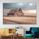 Rustic Barn Wall Art Canvas Print – Framed Wheat Field Scene by MyGreatCanvas | Canvas Wall Art Prints | Photo Prints & Wall Decor