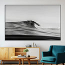 Black Wave Wall Art Canvas Print – Framed Abstract Surf by MyGreatCanvas | Canvas Wall Art Prints | Photo Prints & Wall Decor