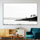 Surfer Cliffs Wall Art Canvas Print – Framed Black White by MyGreatCanvas | Canvas Wall Art Prints | Photo Prints & Wall Decor