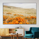 Golden Wildflowers Wall Art Canvas Print – Framed Hills by MyGreatCanvas | Canvas Wall Art Prints | Photo Prints & Wall Decor