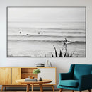 Surfer Silhouette Wall Art Canvas Print – Framed Calm Ocean by MyGreatCanvas | Canvas Wall Art Prints | Photo Prints & Wall Decor