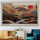 Modern Japanese Wall Art Canvas Print – Framed Abstract