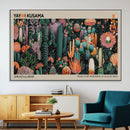 Yayoi Kusama Art Print Canvas – Abstract Mount Fuji Japanese
