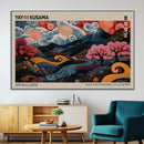 Modern Japanese Wall Art Canvas Print – Framed Contemporary