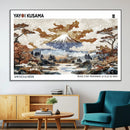 Modern Japanese Wall Art Canvas Print – Framed Abstract