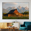 Rustic Barn Wall Art Canvas Print – Framed Grand Teton Park