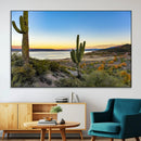 Saguaro Cactus Wall Art Canvas Print – Framed Desert Sunset by MyGreatCanvas | Canvas Wall Art Prints | Photo Prints & Wall Decor