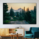 Mountain Wall Art Canvas Print – Framed Forest Serenity
