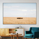 Bison Grassland Wall Art – Framed Minimal Nature Canvas by MyGreatCanvas | Canvas Wall Art Prints | Photo Prints & Wall Decor