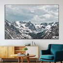 Snowy Peaks Wall Art Canvas Print – Alpine Wilderness