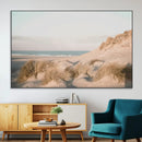 Beach Landscape Wall Art Canvas Print – Framed Sand Dune