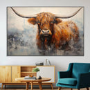 Scottish Highland Wall Art Canvas Print, Framed Longhorn Art by MyGreatCanvas | Canvas Wall Art Prints | Photo Prints & Wall Decor
