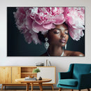 Black Beauty Petal Crown Wall Art Canvas Print – Floral by MyGreatCanvas | Canvas Wall Art Prints | Photo Prints & Wall Decor