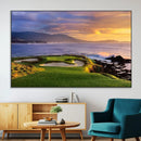 Pebble Beach Golf Wall Art Canvas Print – Iconic Coastal by MyGreatCanvas | Canvas Wall Art Prints | Photo Prints & Wall Decor