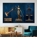 Lady Justice Wall Art Canvas Print – Elegant Gold Legal by MyGreatCanvas | Canvas Wall Art Prints | Photo Prints & Wall Decor