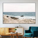 Coastal Ocean View Wall Art Canvas Print – Serene Rocky by MyGreatCanvas | Canvas Wall Art Prints | Photo Prints & Wall Decor